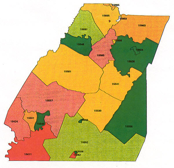 Bucks County Pa Zip Code Map / Pennsylvania Radon Map Bucks County